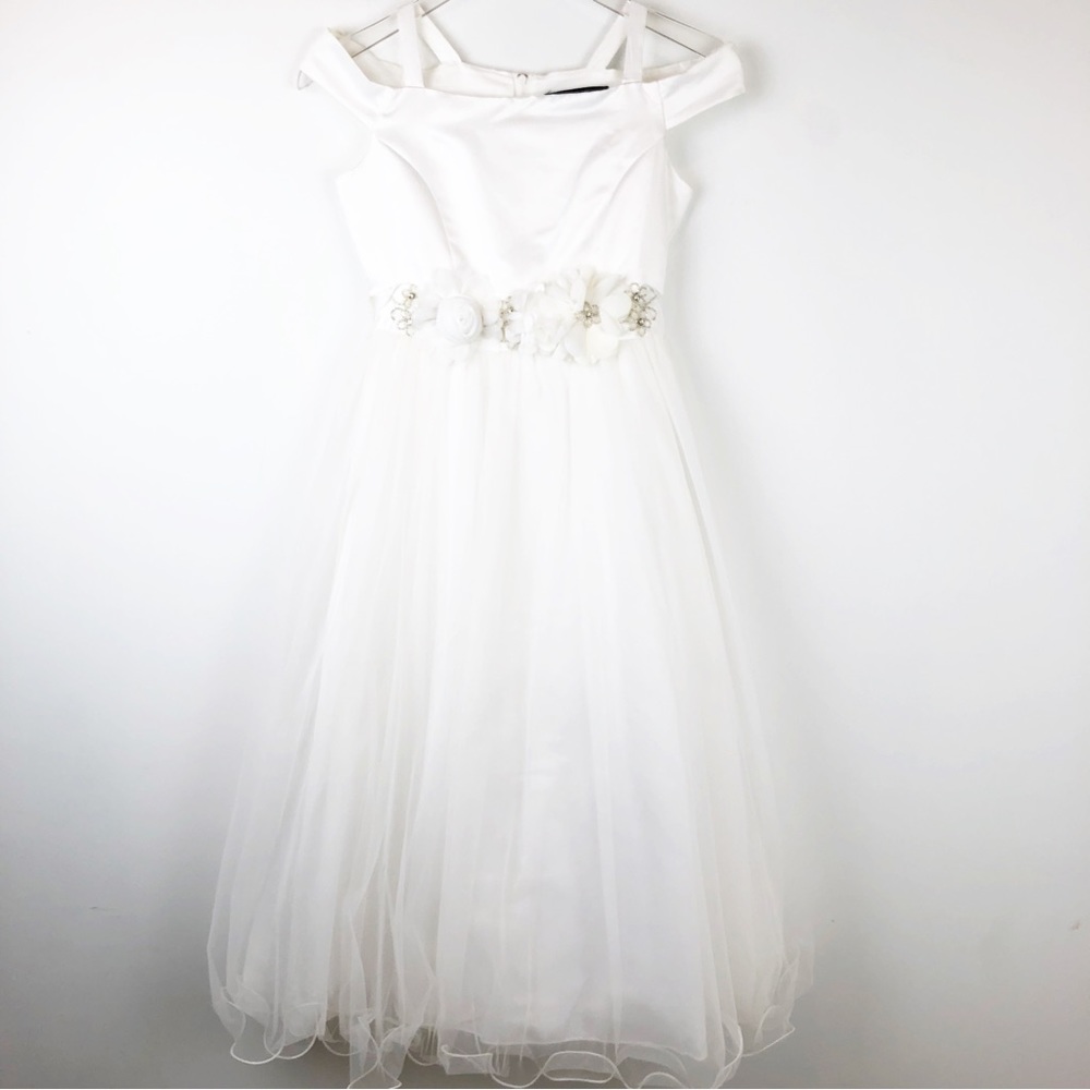 Chantilly Place Little Girl’s Sleeveless Bow Back Dress Size 12